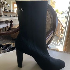 Charles by Charles David Black Knit Sock Bootie